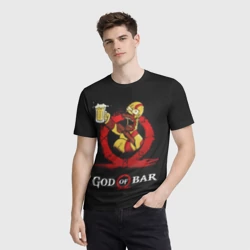 Мужская футболка 3D Бог бара - фото 2