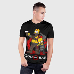 Мужская футболка 3D Slim Bar of war  - фото 2