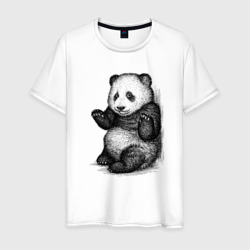 Детеныш панды – Мужская футболка хлопок с принтом купить со скидкой в -20%
