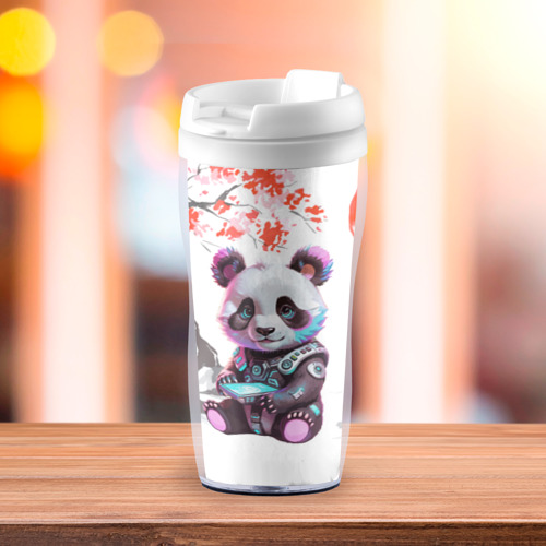 Термокружка-непроливайка Funny panda - China, цвет белый - фото 3