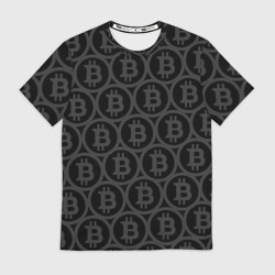Мужская футболка 3D Биткоин патерн