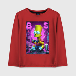 Детский лонгслив хлопок Bart Simpson - cool gamer