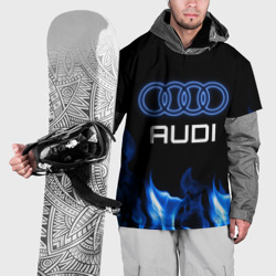 Накидка на куртку 3D Audi neon art