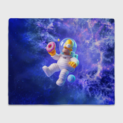 Плед 3D Homer Simpson is a brave astronaut