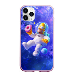 Чехол для iPhone 11 Pro Max матовый Homer Simpson is a brave astronaut