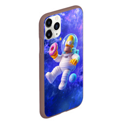 Чехол для iPhone 11 Pro Max матовый Homer Simpson is a brave astronaut - фото 2