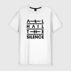 Мужская футболка хлопок Slim All Hail The Silence - Logo