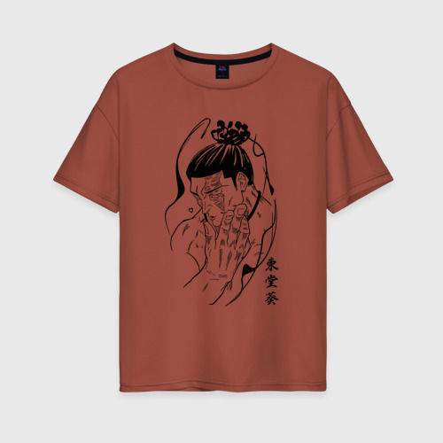Женская футболка хлопок Oversize с принтом Тодо Аой, вид спереди #2