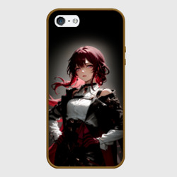 Чехол для iPhone 5/5S матовый Хонкай- Кафка