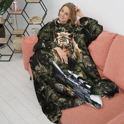 Плед с рукавами Тиер солдат спецназа - фото 2