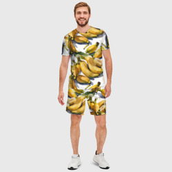 Мужской костюм с шортами 3D Банановый узор - фото 2