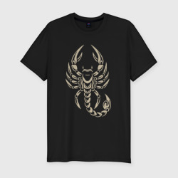 Мужская футболка хлопок Slim Scorpion знак зодиака