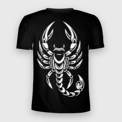 Мужская футболка 3D Slim Scorpion крупный знак зодиака