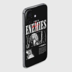Чехол для iPhone 16 силиконовый с защитой камеры У меня нет врагов - Винланд - фото 2