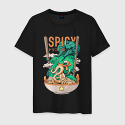 Дракон ест рамен – Мужская футболка хлопок с принтом купить со скидкой в -20%