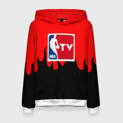 Женская толстовка 3D NBA sport flame