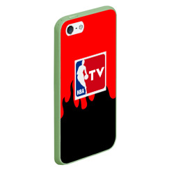 Чехол для iPhone 5/5S матовый NBA sport flame - фото 2