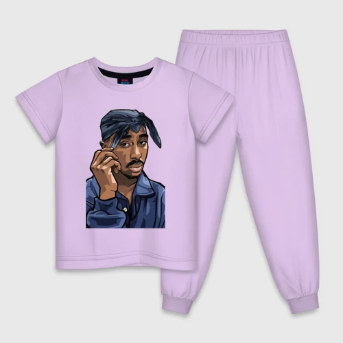 Детская пижама хлопок 2Pac Shakur 