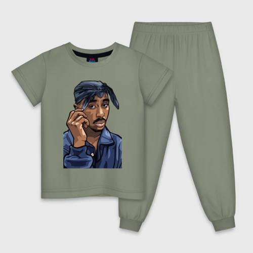 Детская пижама хлопок 2Pac Shakur 