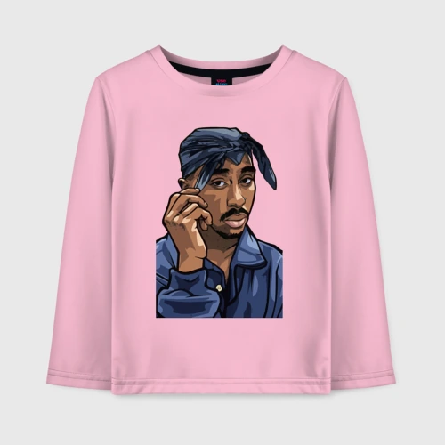 Детский лонгслив хлопок 2Pac Shakur 