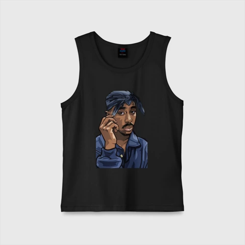 Детская майка хлопок 2Pac Shakur 
