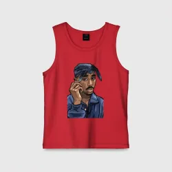 Детская майка хлопок 2Pac Shakur 