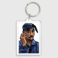 Брелок прямоугольный 35*50 2Pac Shakur 