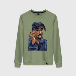 Женский свитшот хлопок 2Pac Shakur 