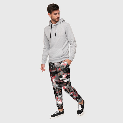 Мужские брюки 3D Футбол узоры , цвет 3D печать - фото 3