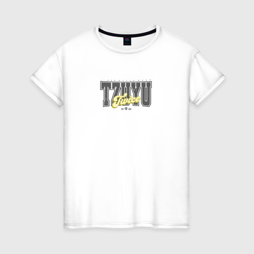 Женская футболка из хлопка с принтом Twice Tzuyu, вид спереди №1