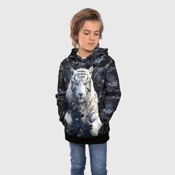 Детская толстовка 3D Белый тигр солдат - фото 2