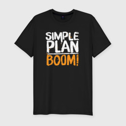 Мужская футболка хлопок Slim Simple Plan boom