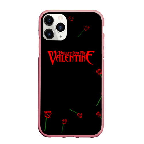 Чехол для iPhone 11 Pro Max матовый Bullet for my valentine rose album, цвет баблгам