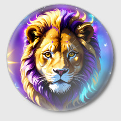 Значок Голова мультяшного льва в космосе