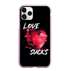 Чехол для iPhone 11 Pro Max матовый Love sucks