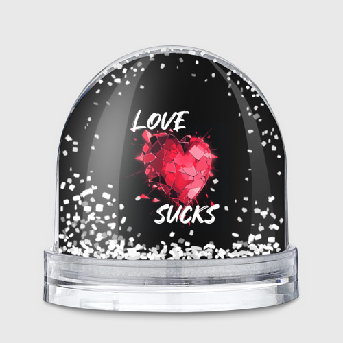 Игрушка Снежный шар Love sucks