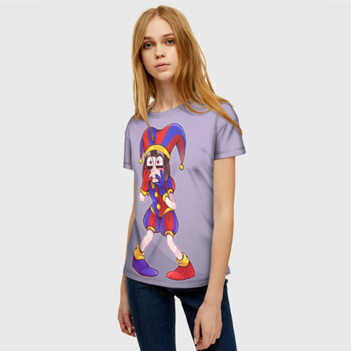Женская футболка 3D с принтом Испуг Помни, фото на моделе #1
