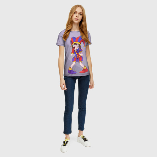 Женская футболка 3D с принтом Испуг Помни, вид сбоку #3