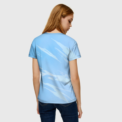 Женская футболка 3D с принтом Бегущий Джакс, вид сзади #2