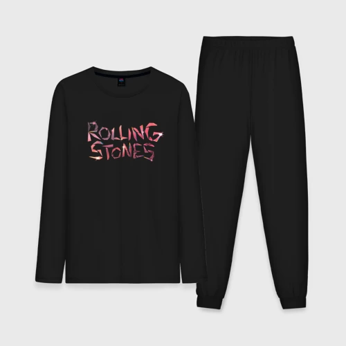 Мужская пижама с лонгсливом хлопок The Rolling Stones - logo