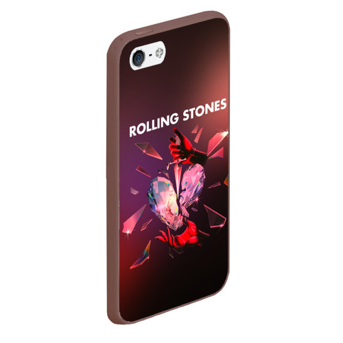 Чехол для iPhone 5/5S матовый Hackney diamonds - Rolling Stones, цвет коричневый - фото 3