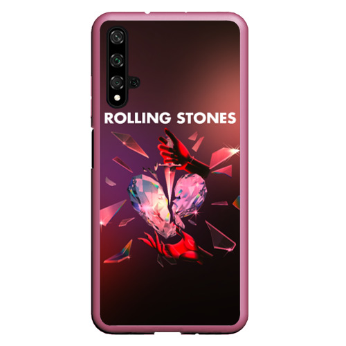 Чехол для Honor 20 Hackney diamonds - Rolling Stones, цвет малиновый