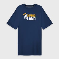 Платье-футболка хлопок Defend the land
