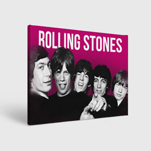 Холст прямоугольный Rolling Stones - Musicians, цвет 3D печать