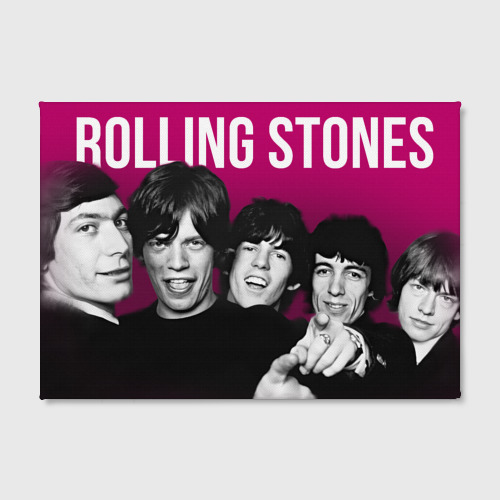 Холст прямоугольный Rolling Stones - Musicians, цвет 3D печать - фото 2