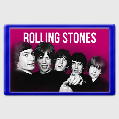 Магнит 45*70 Rolling Stones - Musicians, цвет синий