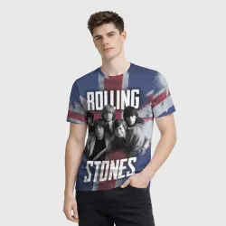 Мужская футболка 3D Rolling Stones - Great britain - фото 2