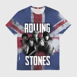 Мужская футболка 3D Rolling Stones - Great britain