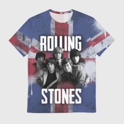 Мужская футболка 3D Rolling Stones - Great britain