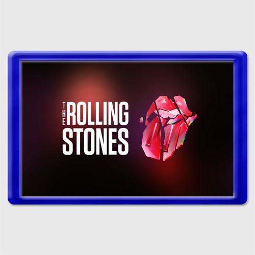 Магнит 45*70 Logo - The Rolling Stones, цвет синий